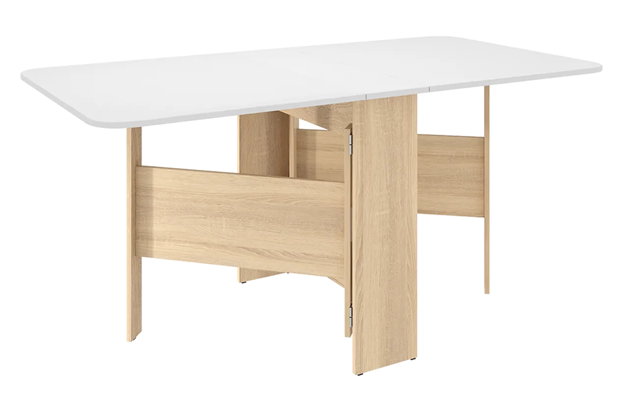 Стол-книжка раскладной Мечта 2 (дуб сонома/белый) в Муравленко - muravlenko.mebel-tymen.ru | фото