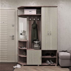 Прихожая Домино ясень шимо в Муравленко - muravlenko.mebel-tymen.ru | фото