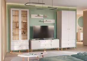 АФИНА Гостиная №1, ЛДСП Кашемир серый в Муравленко - muravlenko.mebel-tymen.ru | фото