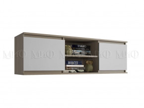 Антресоль Челси Белый глянец, дуб сонома в Муравленко - muravlenko.mebel-tymen.ru | фото