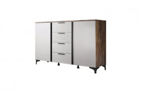 Брента Комод 4 ящика 2 двери Жемчуг в Муравленко - muravlenko.mebel-tymen.ru | фото