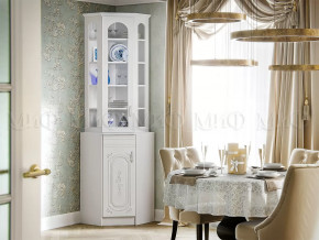 Буфет угловой Лиза-2 Белый глянец холодный в Муравленко - muravlenko.mebel-tymen.ru | фото