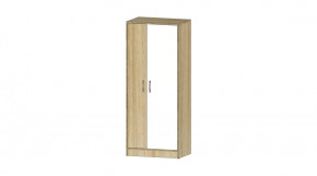 Детская Буратино Шкаф для одежды сонома/белый в Муравленко - muravlenko.mebel-tymen.ru | фото