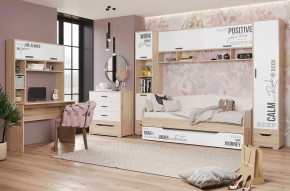 Детская Джуниор, набор №1, дуб сонома/белый в Муравленко - muravlenko.mebel-tymen.ru | фото