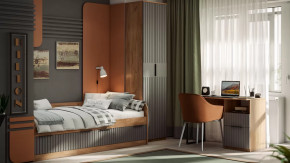 Детская «Хилтон» Дуб Крафт золотой, Графит матовый в Муравленко - muravlenko.mebel-tymen.ru | фото