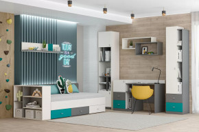 Детская Клео ОК-2, графит, миндаль, океан Диал в Муравленко - muravlenko.mebel-tymen.ru | фото