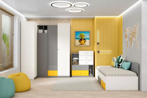 Детская Клео С-3, графит, миндаль, солнечный Диал в Муравленко - muravlenko.mebel-tymen.ru | фото