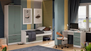 Детская «Марли» Белый, Серо-голубой в Муравленко - muravlenko.mebel-tymen.ru | фото