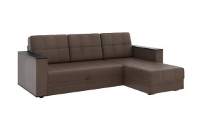 Диван АТЛАНТ угловой без столика Марика коричневый в Муравленко - muravlenko.mebel-tymen.ru | фото