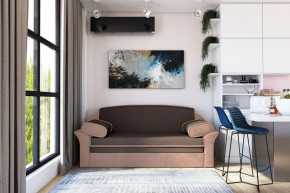 Диван-кровать "Рик-1400" каппучино/пудра в Муравленко - muravlenko.mebel-tymen.ru | фото