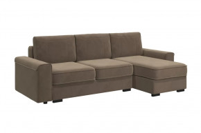 Диван-кровать угловой "Леон" серо-бежевый в Муравленко - muravlenko.mebel-tymen.ru | фото