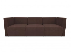 Диван модульный прямой Бергамо три секции Dream Chocolate кат. 3 в Муравленко - muravlenko.mebel-tymen.ru | фото
