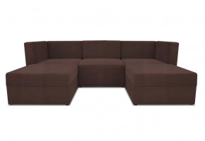 Диван модульный угловой Бергамо пять секций Dream Chocolate кат. 3 в Муравленко - muravlenko.mebel-tymen.ru | фото