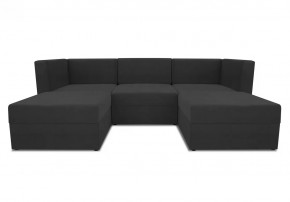 Диван модульный угловой Бергамо пять секций Dream Grafit кат. 3 в Муравленко - muravlenko.mebel-tymen.ru | фото