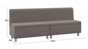 Диван прямой «Каир» ГН №3 Исп.2 Велюр Camaro 05 (мокко) в Муравленко - muravlenko.mebel-tymen.ru | фото