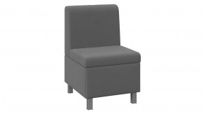 Диван прямой малый «Каир» Исп.2 Велюр Camaro 18 (серый) в Муравленко - muravlenko.mebel-tymen.ru | фото