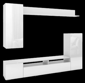 Гостиная Альфа Белый / Белый Глянец в Муравленко - muravlenko.mebel-tymen.ru | фото