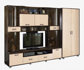 Гостиная Аллегро, вариант 4, венге Linum/дуб белфорт в Муравленко - muravlenko.mebel-tymen.ru | фото