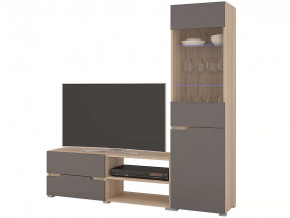 Гостиная Анталия 1 Сонома-Графит софт в Муравленко - muravlenko.mebel-tymen.ru | фото