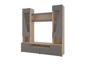 Гостиная Анталия 2 Сонома - Графит софт в Муравленко - muravlenko.mebel-tymen.ru | фото