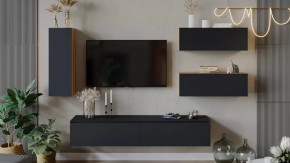 Гостиная «Глосс» №7 Яблоня Беллуно/Cтекло Графит матовый в Муравленко - muravlenko.mebel-tymen.ru | фото