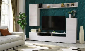 Гостиная "МИЯ" (ш2130*г346*в1680мм), ЛДСП ясень анкор светлый/ясень анкор светлый в Муравленко - muravlenko.mebel-tymen.ru | фото