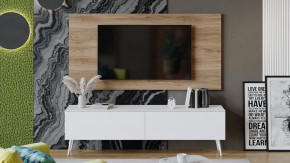 Гостиная «Порто» №2 Яблоня Беллуно, Белый софт в Муравленко - muravlenko.mebel-tymen.ru | фото