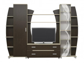 Гостиная Тиана-3 (Дуб Белфорт/Дуб Венге) в Муравленко - muravlenko.mebel-tymen.ru | фото