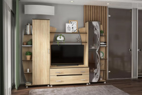 Гостиная Тиана-3 (Дуб Сонома) в Муравленко - muravlenko.mebel-tymen.ru | фото