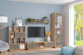 Гостиная Эго, набор №КТ-1, дуб крафт золотой/камень темный Диал в Муравленко - muravlenko.mebel-tymen.ru | фото