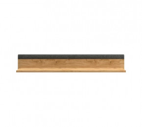 GRACE полка POL140 (Дуб наварра/Графит) в Муравленко - muravlenko.mebel-tymen.ru | фото