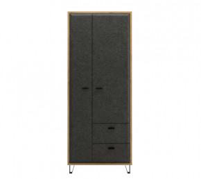 GRACE шкаф SZF2D2S (Дуб наварра/Графит) в Муравленко - muravlenko.mebel-tymen.ru | фото