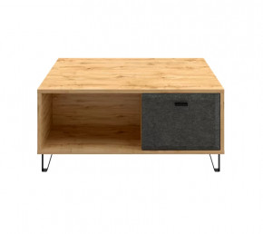 GRACE стол журнальный LAW2D (Дуб наварра/Графит) в Муравленко - muravlenko.mebel-tymen.ru | фото