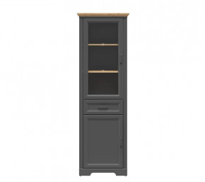 JASMIN шкаф REG1W1D1S (Графит/ Дуб артизан) в Муравленко - muravlenko.mebel-tymen.ru | фото