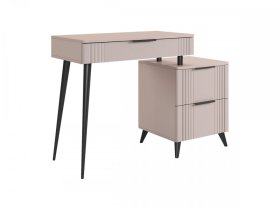 Туалетный столик (без зеркала) Катрин кашемир/фрапучино матовый в Муравленко - muravlenko.mebel-tymen.ru | фото