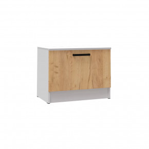 КЕВИН Тумба 600 (ш600*г380*в470мм), Белый /Дуб крафт золотой в Муравленко - muravlenko.mebel-tymen.ru | фото