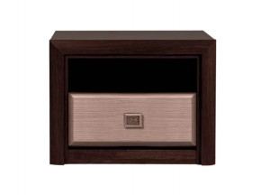 КОЕН тумба прикроватная KOM1S (Венге/Штрокс) в Муравленко - muravlenko.mebel-tymen.ru | фото