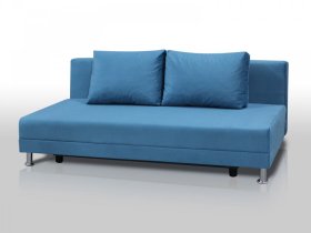 Диван Комфорт Лайт без подлокотников 2 подушки голубой в Муравленко - muravlenko.mebel-tymen.ru | фото