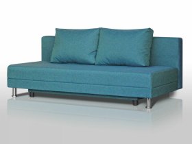 Диван Комфорт Лайт без подлокотников 2 подушки азур в Муравленко - muravlenko.mebel-tymen.ru | фото
