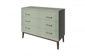 Комод 3 ящика Гориция Зелёный самшит в Муравленко - muravlenko.mebel-tymen.ru | фото