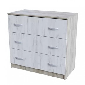 Комод 3 ящика КМ 551-М  Спальня Басса Дуб крафт в Муравленко - muravlenko.mebel-tymen.ru | фото