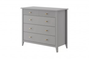 Комод 5 ящиков Никеа Серый шифер/Лак Антрацит в Муравленко - muravlenko.mebel-tymen.ru | фото