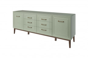 Комод 6 ящиков 2 двери Гориция Зелёный самшит в Муравленко - muravlenko.mebel-tymen.ru | фото