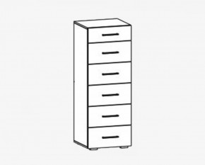 Комод 6 ящиков "Фиеста" №15 в Муравленко - muravlenko.mebel-tymen.ru | фото