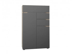 Комод Анталия Сонома-Графит софт в Муравленко - muravlenko.mebel-tymen.ru | фото