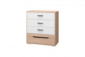 Комод Джуниор, дуб сонома/ дуб сонома, белый в Муравленко - muravlenko.mebel-tymen.ru | фото