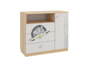 Комод Форсаж дуб сонома/белый в Муравленко - muravlenko.mebel-tymen.ru | фото