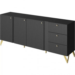 Комод КД-1 Reno Чёрный НК-мебель в Муравленко - muravlenko.mebel-tymen.ru | фото