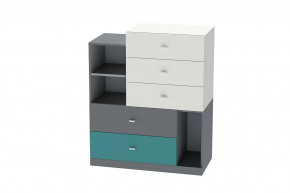 Комод Клео К-1, графит, миндаль, океан Диал в Муравленко - muravlenko.mebel-tymen.ru | фото