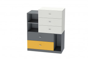 Комод Клео К-1, графит, миндаль, солнечный Диал в Муравленко - muravlenko.mebel-tymen.ru | фото